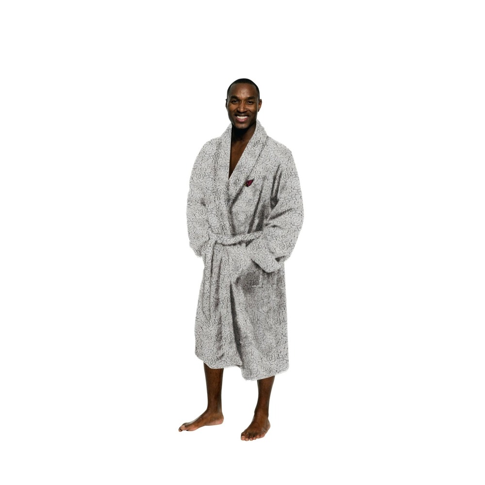NFL Arizona Cardinals Sherpa Robe Northwest Unisex Hooded Lounge Bathrobe OSFM